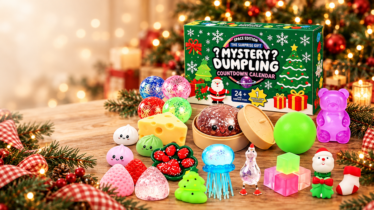 Mystery Dumpling Squishy Julkalender – 24 luckor